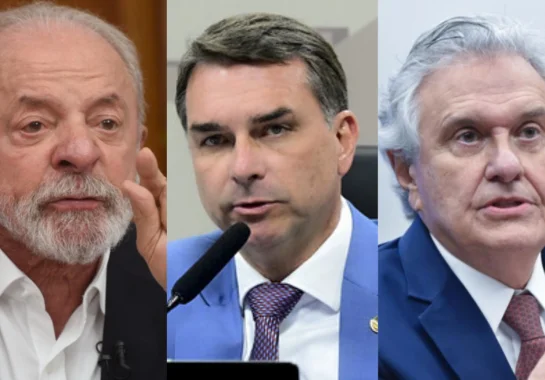 Real Time: Lula lidera 1º turno, mas empata com Flávio e Caiado no 2º