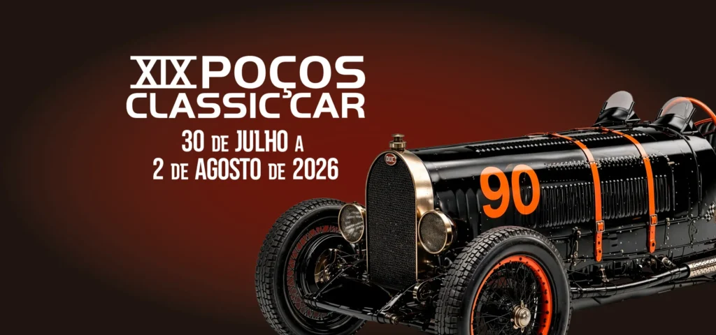 Poços Classic Car começa nesta quinta-feira com mais de 400 veículos antigos, shows e homenagem aos 90 anos do Grande Prêmio Thermal