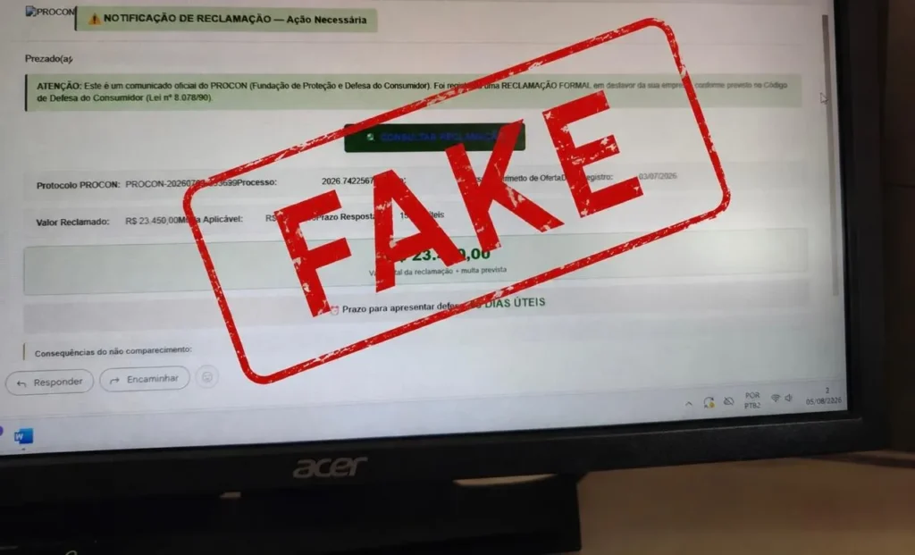 Procon de Poços de Caldas alerta empresas sobre golpe com falsas notificações e boletos de multas